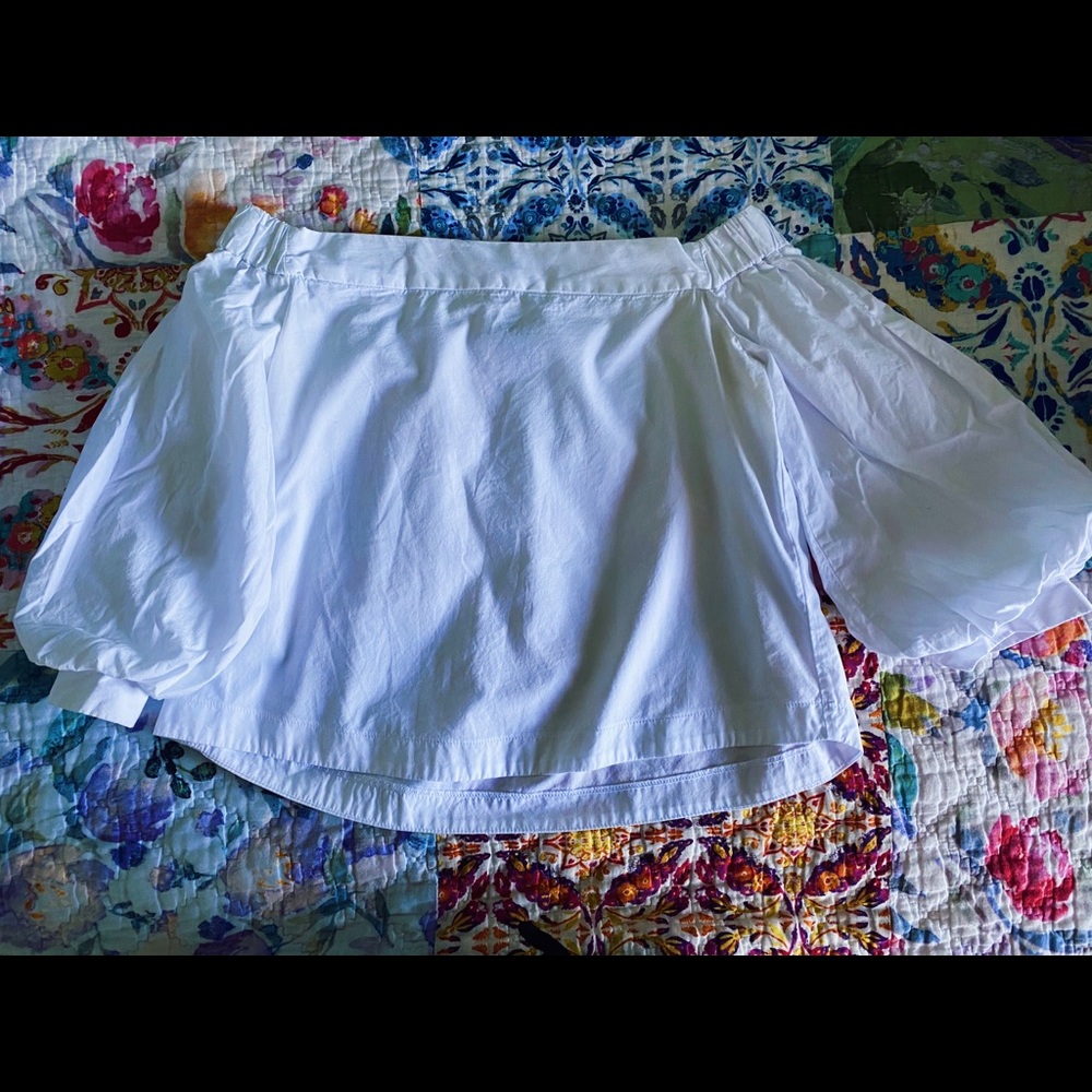 White off the shoulder top